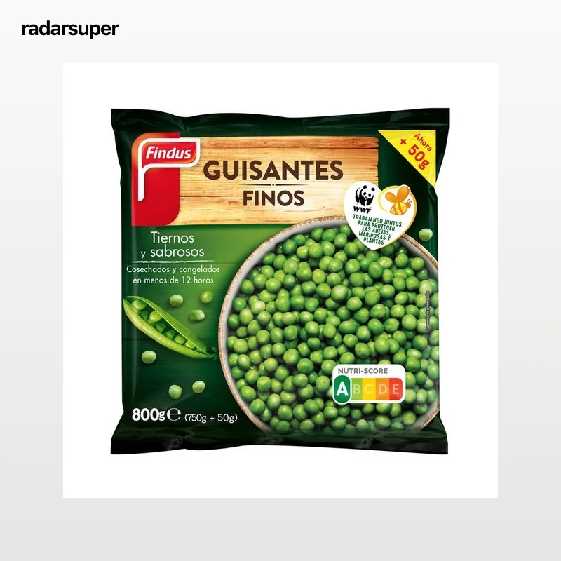 FINDUS Guisantes finos, tiernos y sabrosos FINDUS 800 g.