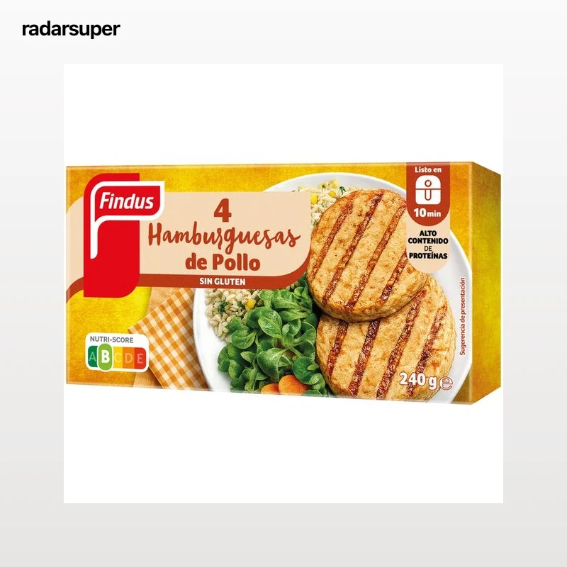FINDUS Hamburguesas de pollo 240 g.