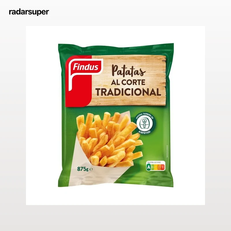 FINDUS Patatas prefritas ultracongelads corte tradicional, aptas para airfryer 875 g.