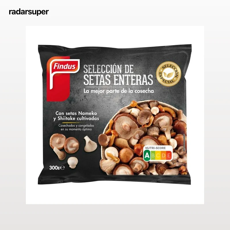 FINDUS Selección ultracongelada de setas enteras FINDUS 300 g.