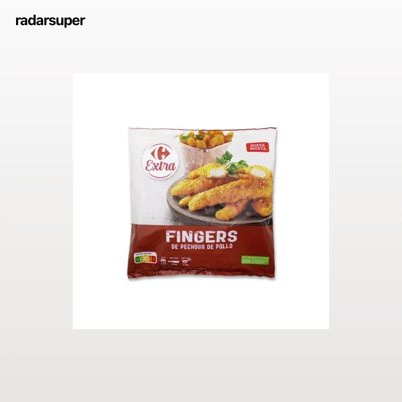 Fingers de pechuga de pollo Carrefour Extra 400 g.