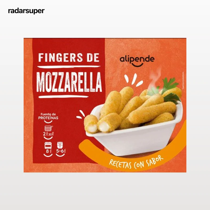 Fingers de mozzarella Alipende 400g rebozados
