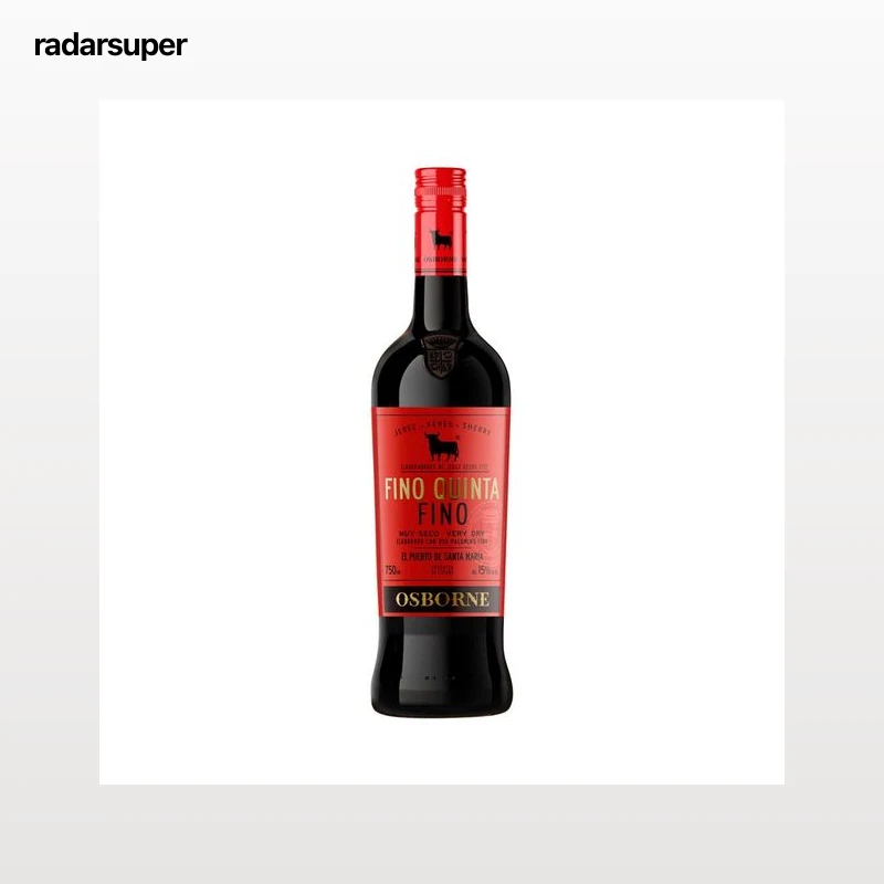 FINO QUINTA de Osborne Vino fino muy seco con D.O. Jerez - Xérés - Sherry botella 75 cl.
