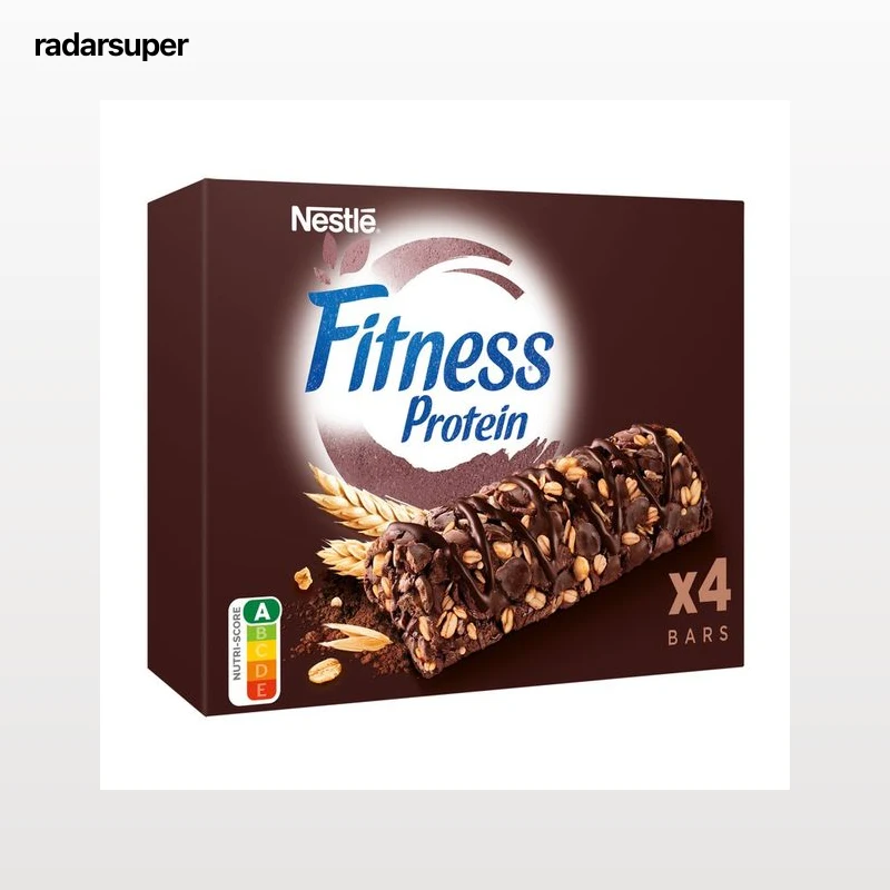 FITNESS de Nestlé Barritas de cereales sin azúcares añadidos y con sabor chocolate 4 uds.