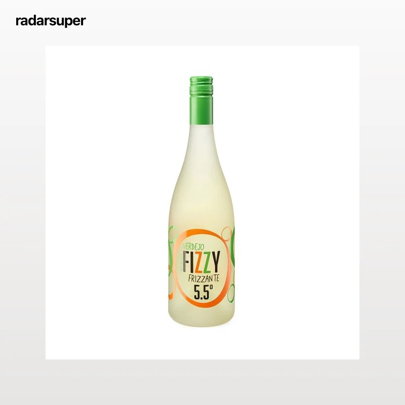 FIZZY Vino blanco Verdejo espumoso, con baja graduación alcohólica (5.5) botella 75 cl.