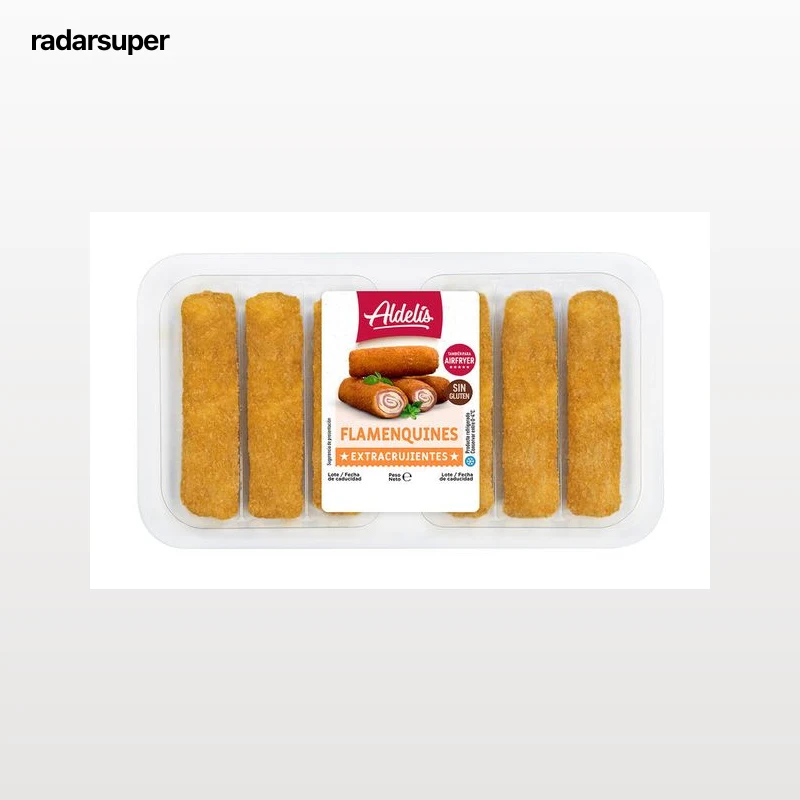 Flamenquín extrarcrujiente de pavo y queso sin gluten Aldelis 255g