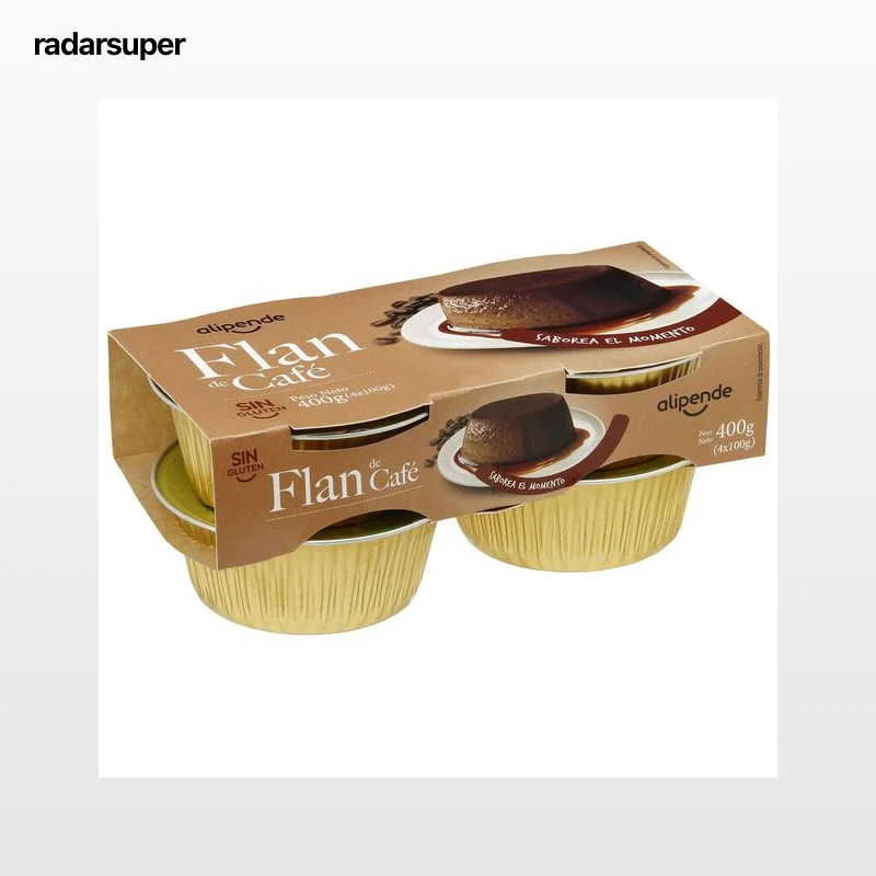 Flan Alipende pack 4 café