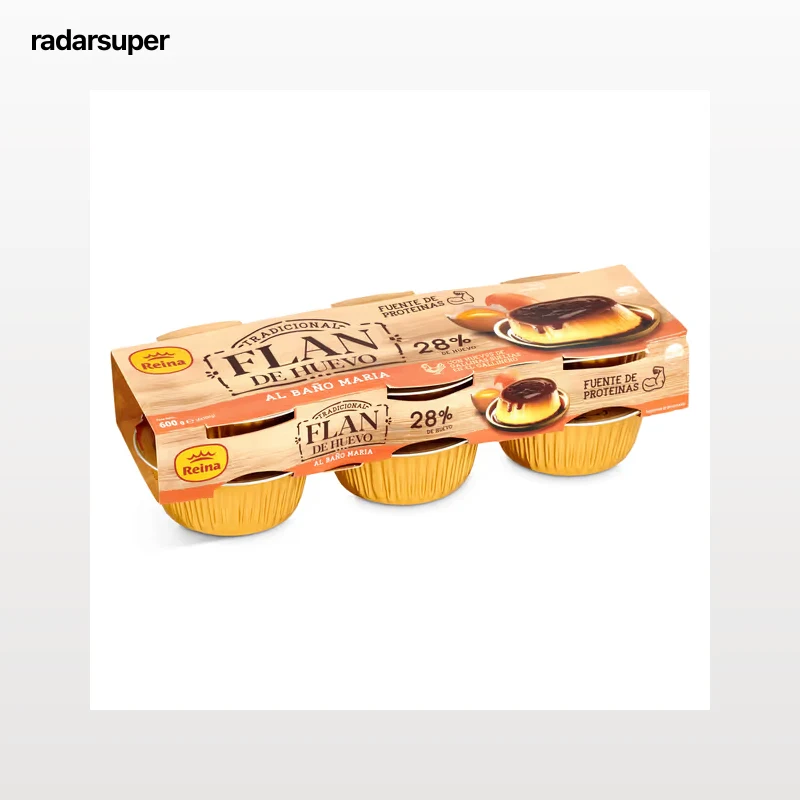 Flan de huevo al baño maría Reina 6 x 100 g