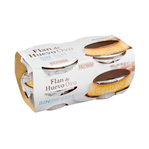 Flan de huevo sin azúcares añadidos