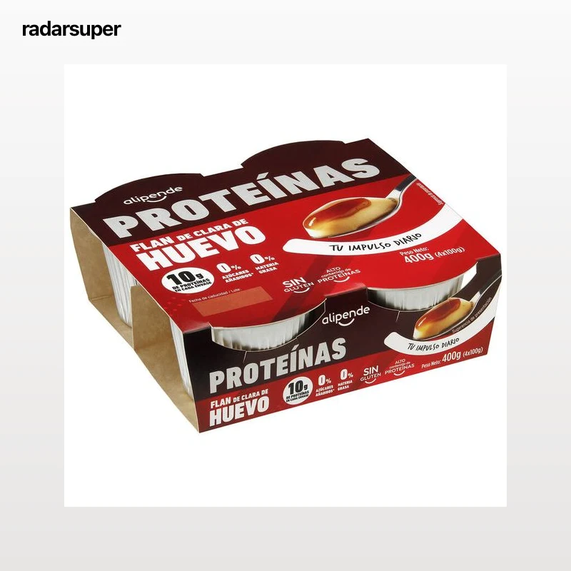Flan proteínas Alipende 4 unidades huevo