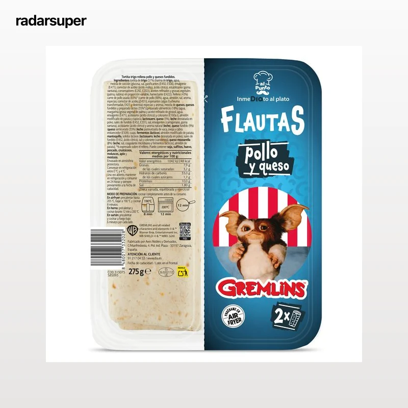 Flautas de pollo y queso Gremlins Dia Al Punto 275 g