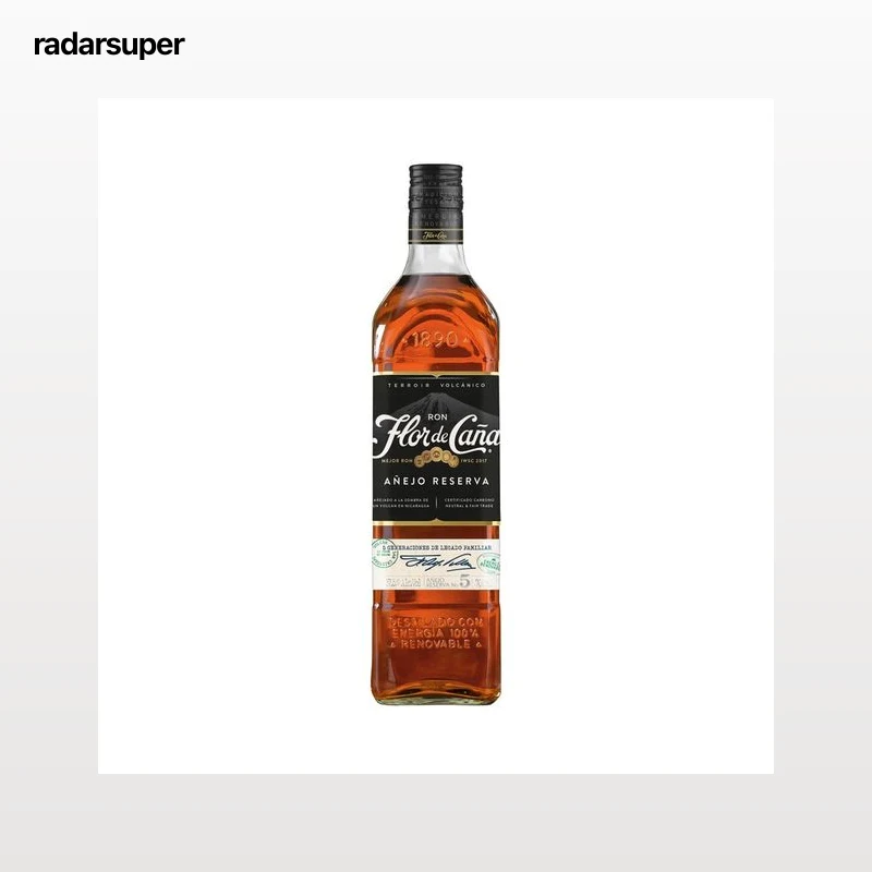 FLOR DE CAÑA Ron añejo reserva (5 años) botella 70 cl.