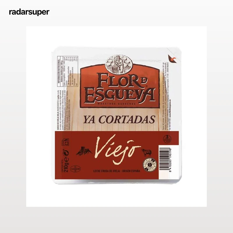 FLOR DE ESGUEVA Queso cortado viejo de oveja FLOR DE ESGUEVA TAPAS MAESTRAS 210 g.
