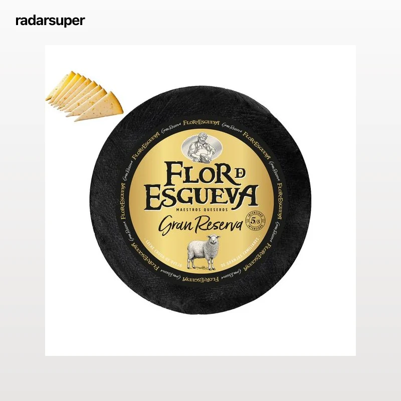 FLOR DE ESGUEVA Queso de oveja Gran Reserva elaborado con leche cruda. - Tapeo 3 a 5 mm