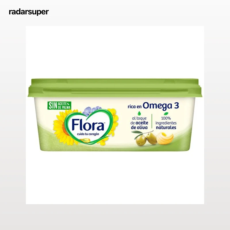 FLORA Materia grasa para untar vegetal 59% con aceite de oliva  225 g.