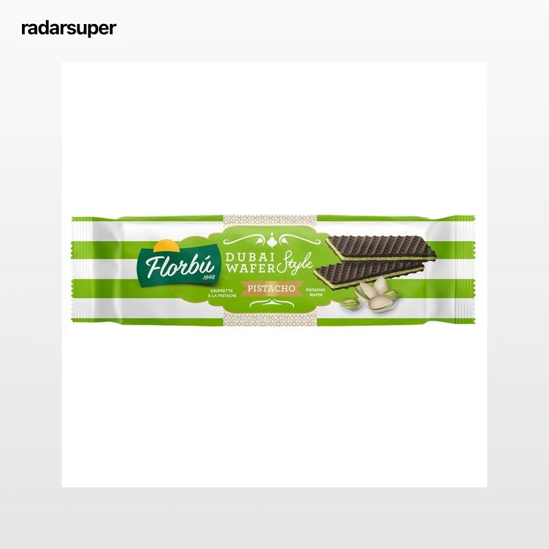 FLORBÚ Galleta de barquillo sabor pistacho 110 g.