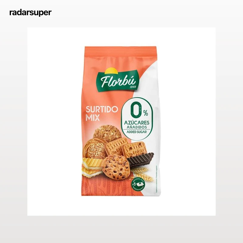 FLORBÚ Galleta de surtido mix sin azúcar 270 g.