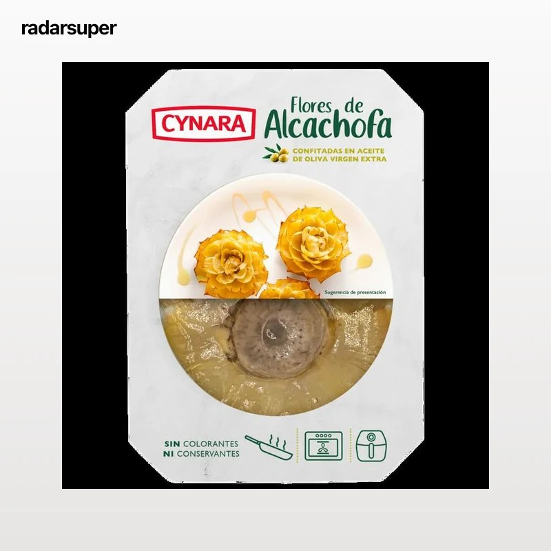 Flores de alcachofa confitadas en aceite de oliva virgen extra Cynara 100g