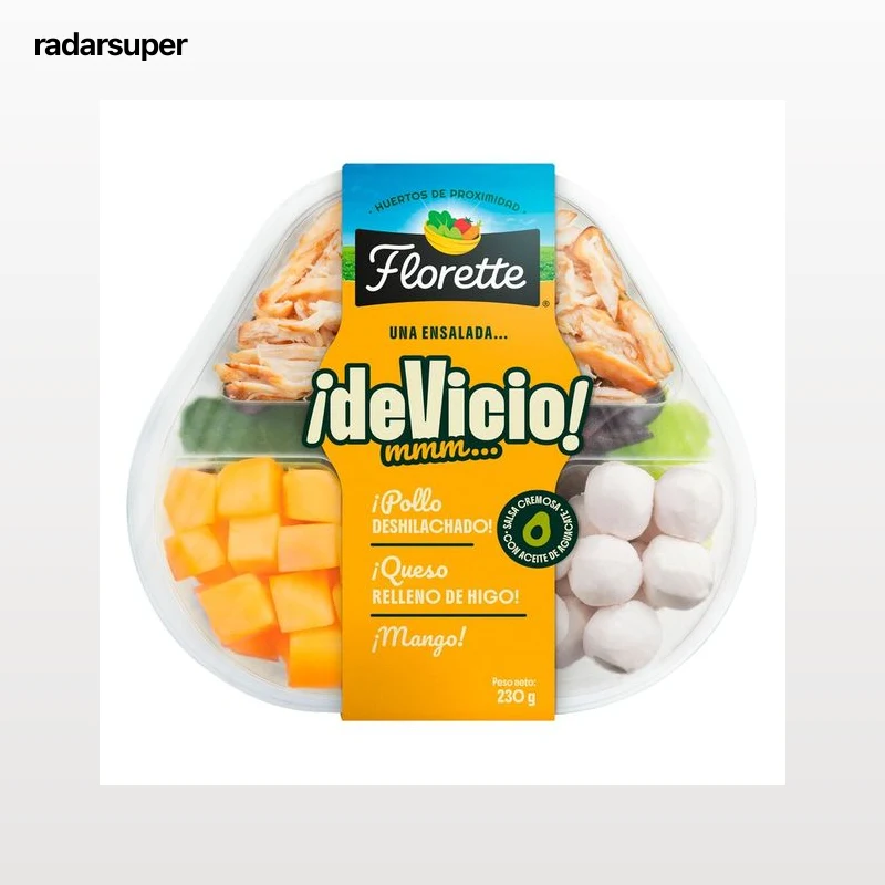 FLORETTE deVicio Bol de ensalada exótica 230 g.