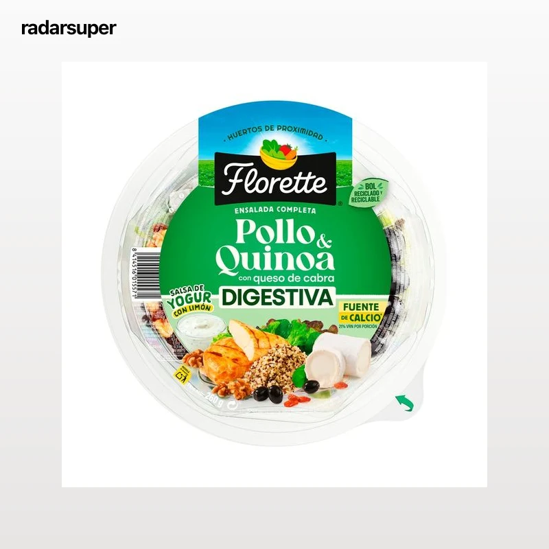 FLORETTE Ensalada digestiva de quino y queso de cabra 260 g.