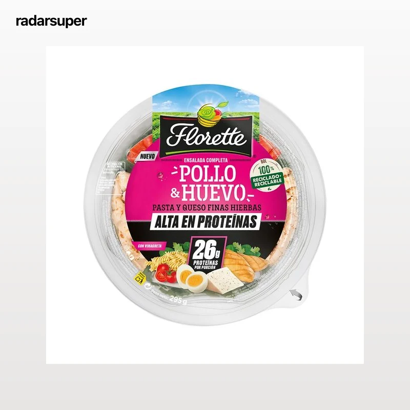 FLORETTE Ensalada protéica pollo y huevo 295 g.