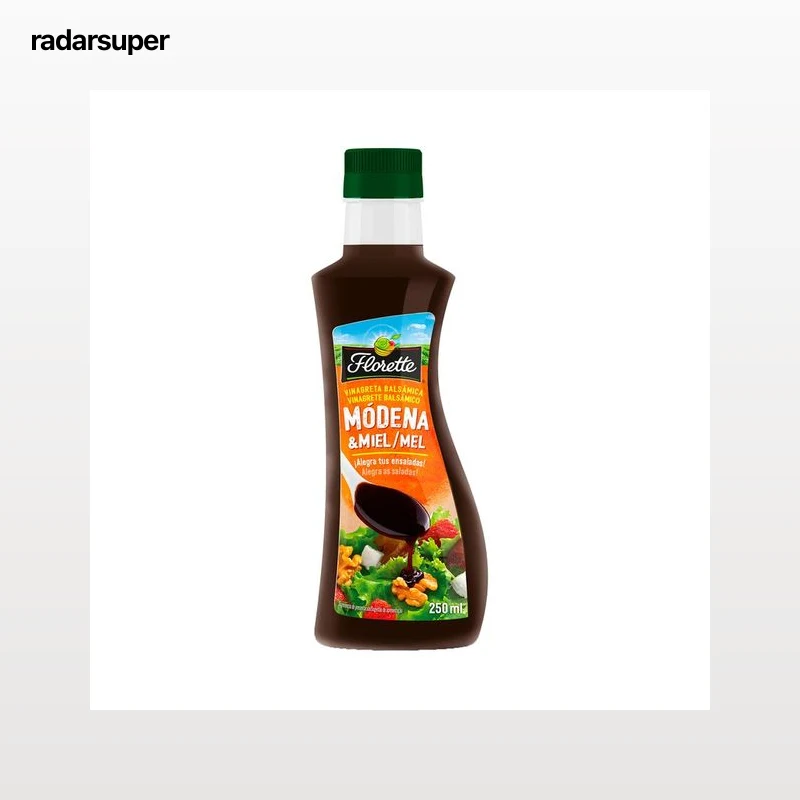 FLORETTE Salsa de módena y miel ideal para ensaladas 250 ml