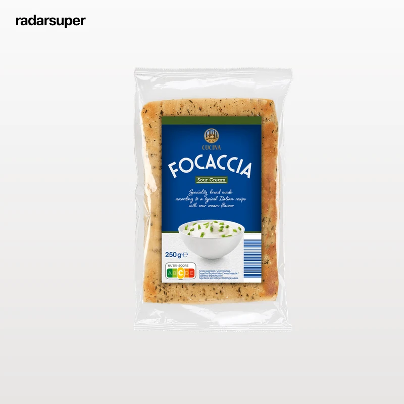 Focaccia de nata ácida