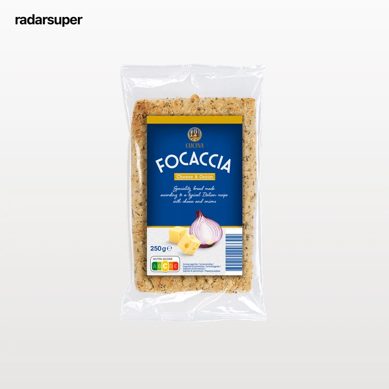 Focaccia de queso y cebolla