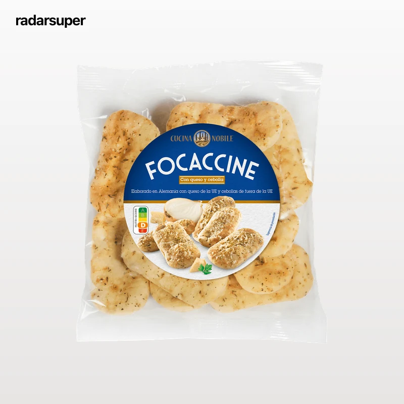 Focaccines con cebolla y queso