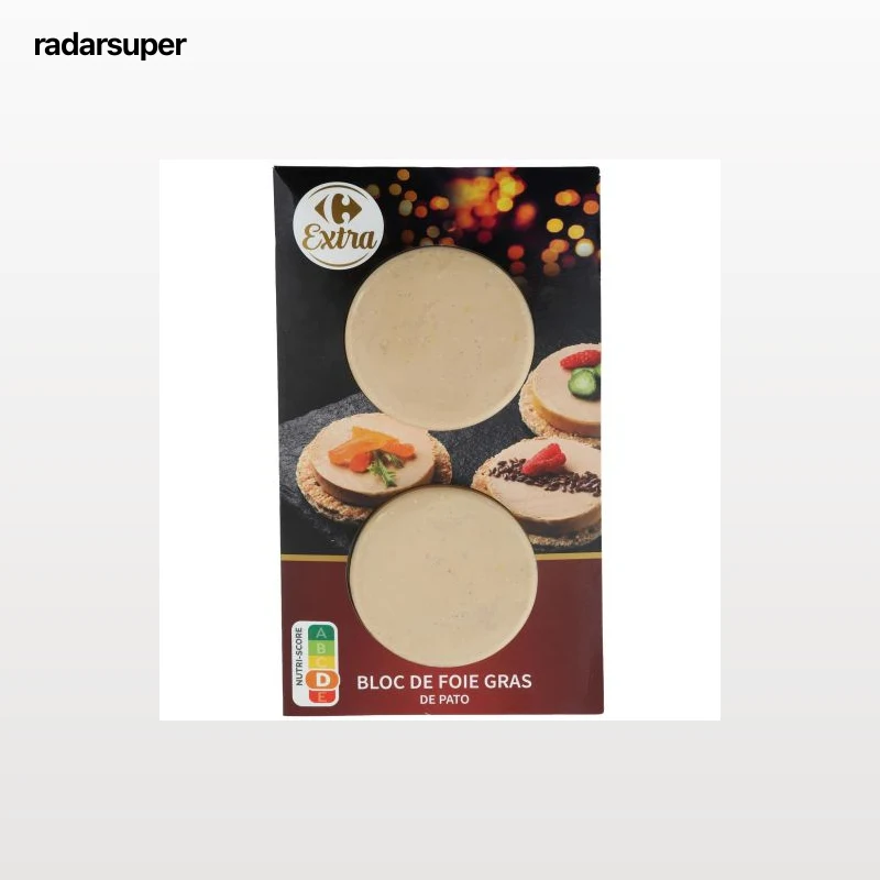 Foie gras de pato en medallones Carrefour Extra pack de 2 unidades de 40 g