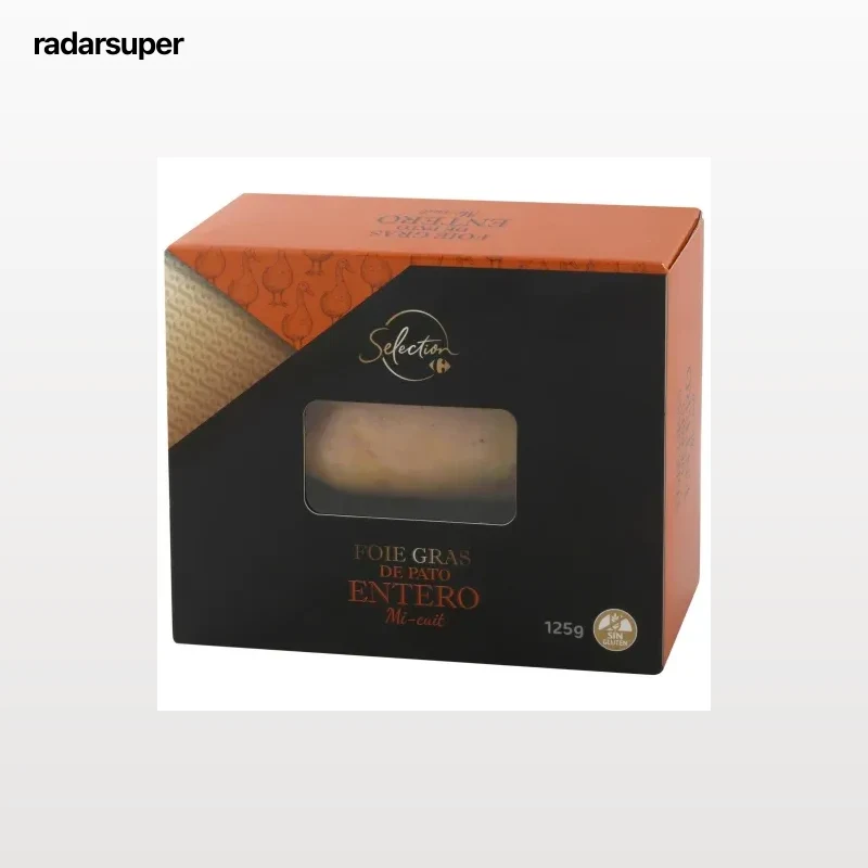 Foie gras de pato entero Mi-Cuit Carrefour Selección sin gluten 125 g