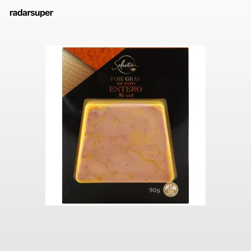 Foie gras de pato entero mi-cuit Carrefour Selección sin gluten 90 g
