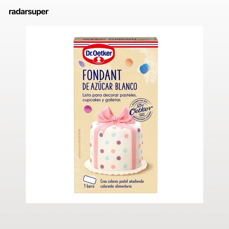 Fondant de azúcar blanco Dr Oetker 250g