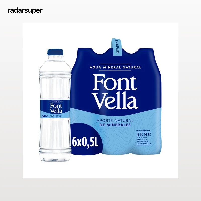 FONT VELLA Agua mineral pack de 6 uds. x 50 cl.