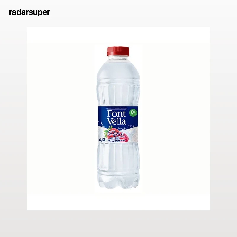 FONT VELLA Agua mineral toque frutos rojos 0,5 l.