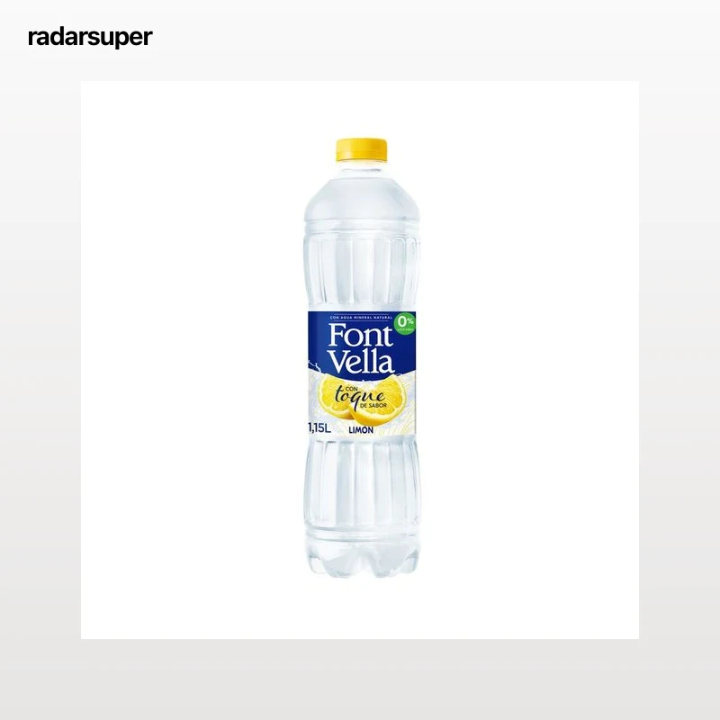FONT VELLA Agua mineral con un toque de sabor a limón botella 1,15 l.