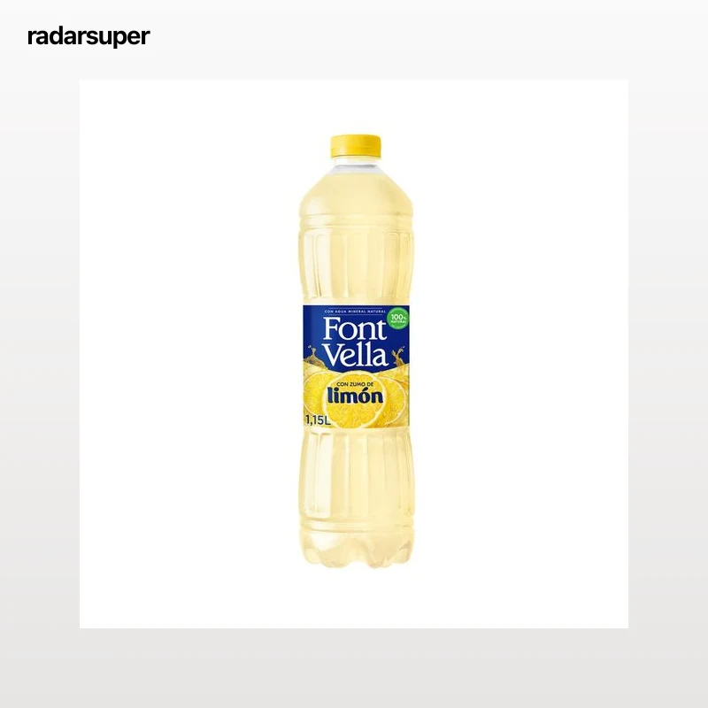 FONT VELLA Agua mineral con zumo de limón botella 1,15 l.