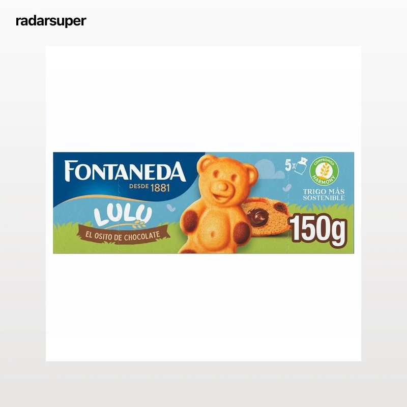FONTANEDA Bizcochitos Osito Lulu Chocolate 30 g. 5 uds.