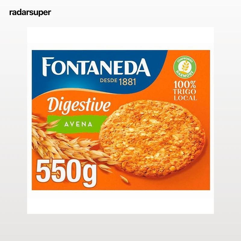 FONTANEDA Digestive Galletas con avena 550 g.