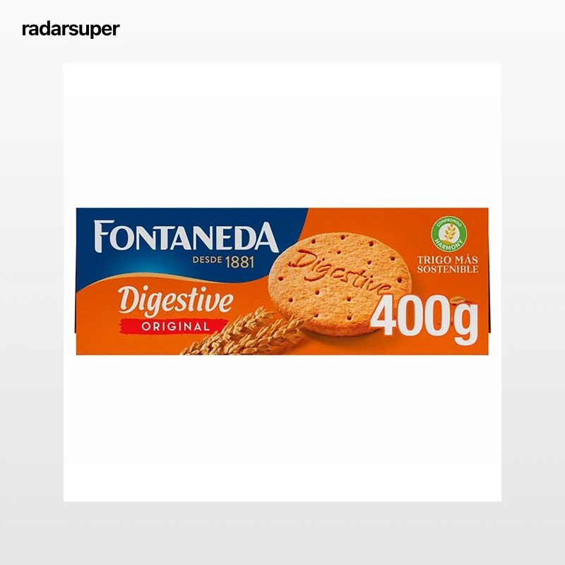 FONTANEDA Digestive Galletas con trigo 400 g.