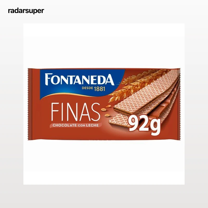 FONTANEDA Finas Barquillos de chocolate con leche 92 g.