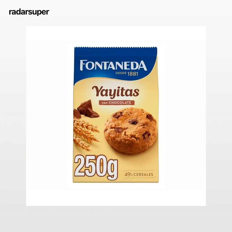FONTANEDA Yayitas Galletas con pepitas de chocolate 250 g.