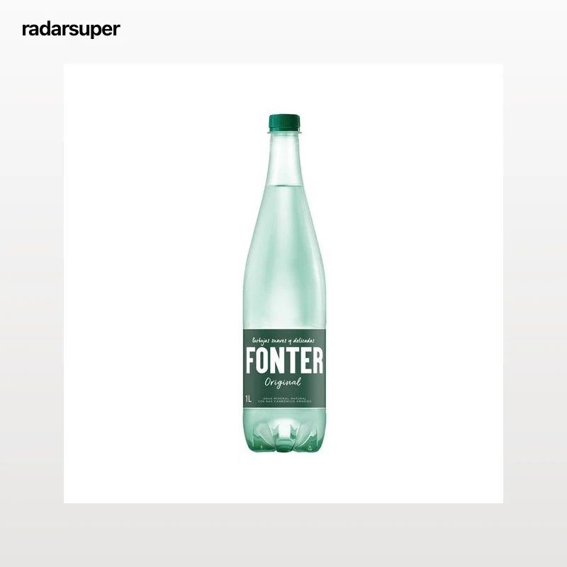 FONTER Original  Agua mineral con gas botella de 1 l.