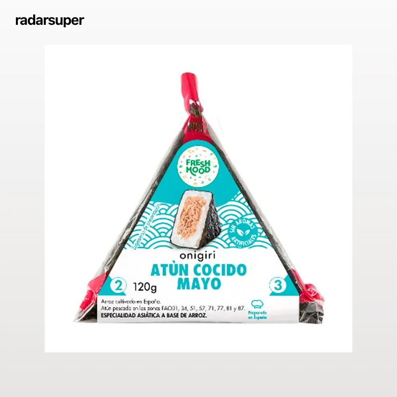 FOODIZ Onigiri de atún cocido y mayonesa 120 g.