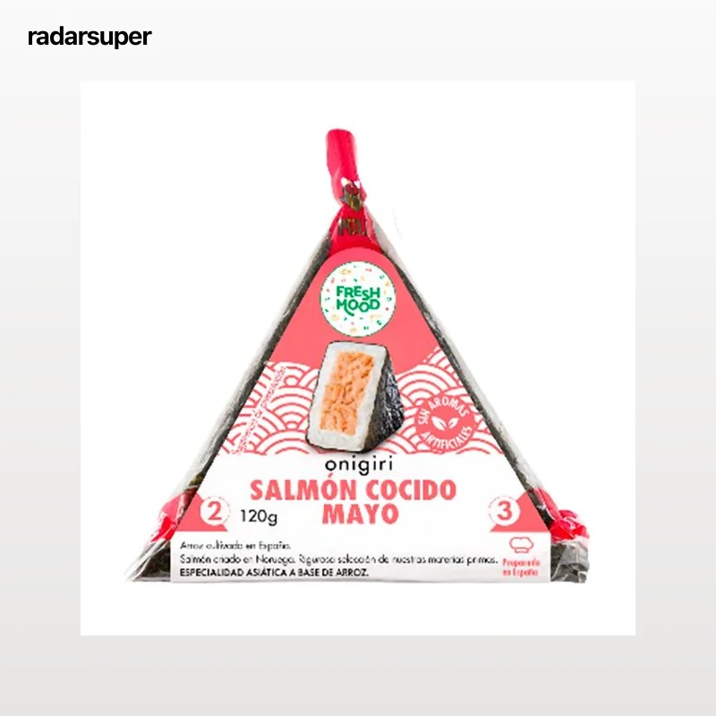 FOODIZ Onigiri de salmón cocido y mayonesa 120 g.