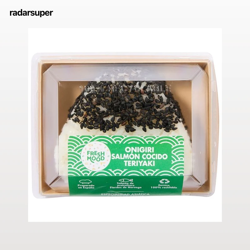 FOODIZ Onigiri de salmón cocido con teriyaki 100 g.