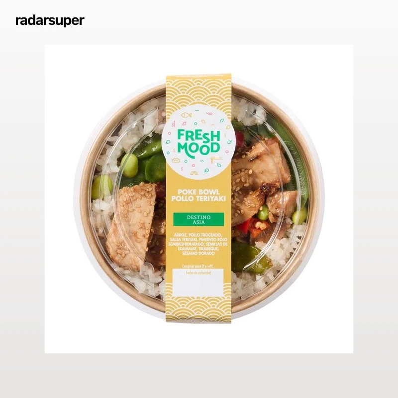 FOODIZ Poke bowl de pollo teriyaki 300 g.