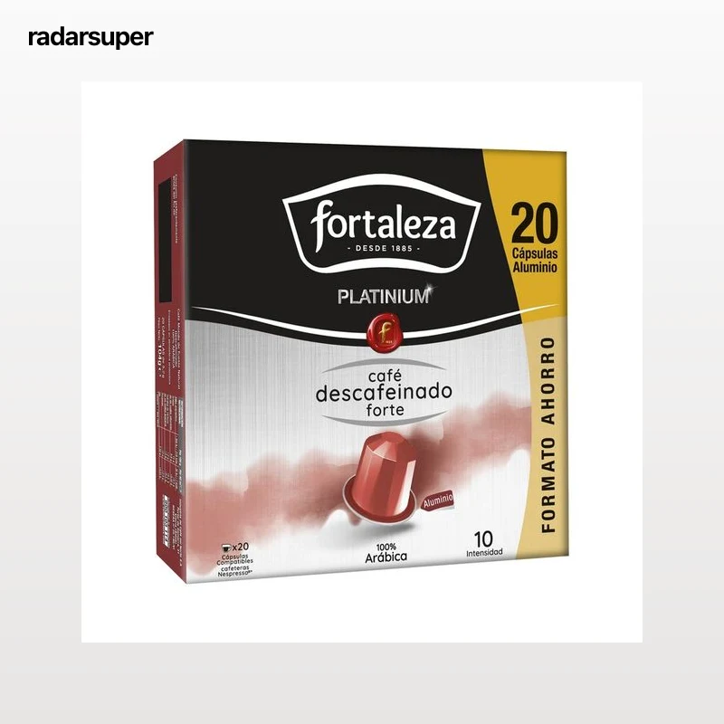 FORALEZA Platinium Café descafeinado en cápsulas 20 uds 104 g.