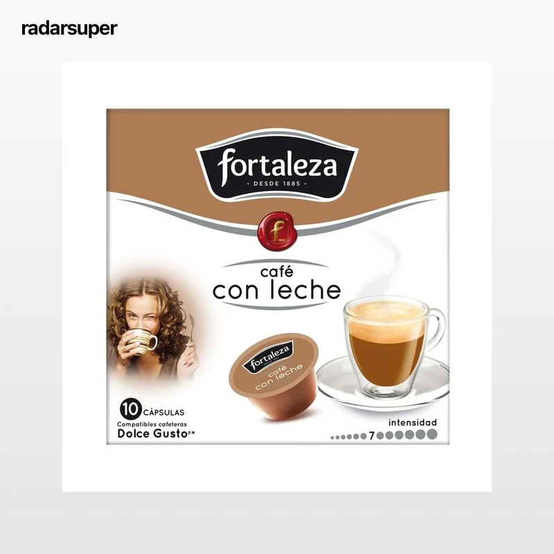 FORTALEZA Café en cápsulas con leche I7, 10 uds.