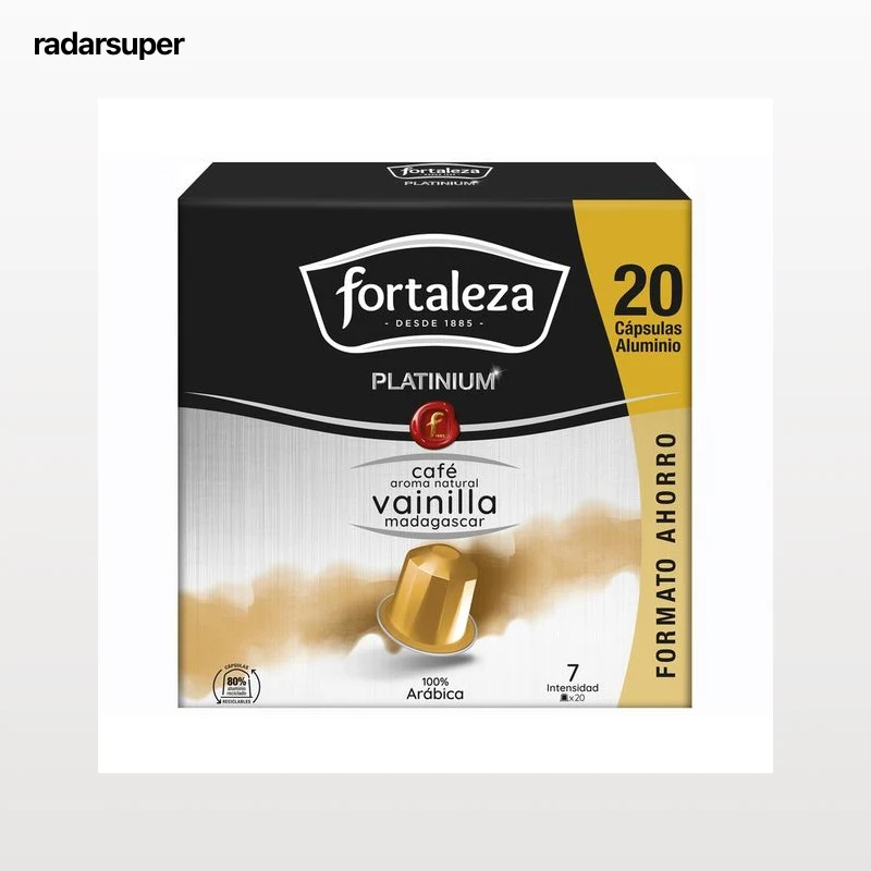 FORTALEZA Café cápsulas de vainilla madagascar I7 platinium 20 ud. 104 g.